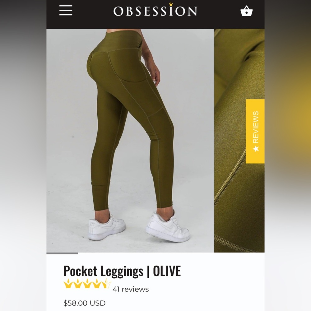 Obsession Pocket Leggings Size Small